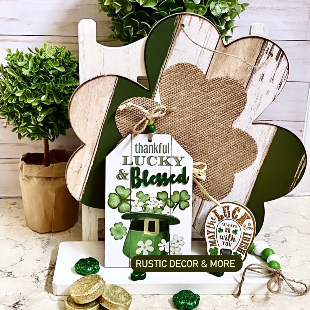 ☘️St. Patrick’s Day Tier Tay Decor 2 pc Set
